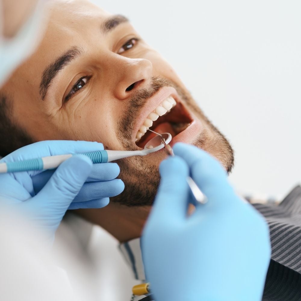 teeth cleaning process